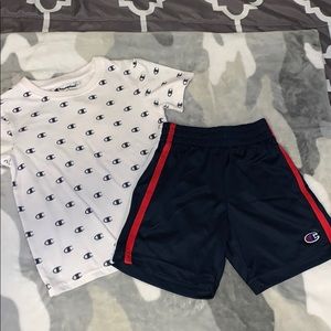 Toddler Boy Champion Short Set